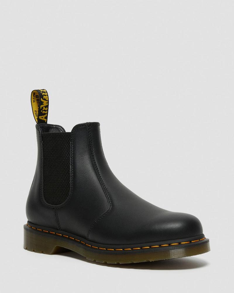 Botines Chelsea Dr Martens 2976 Nappa Cuero Mujer Negros | MX 656UZG